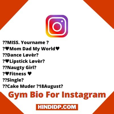 Gym Bio For Instagram In English