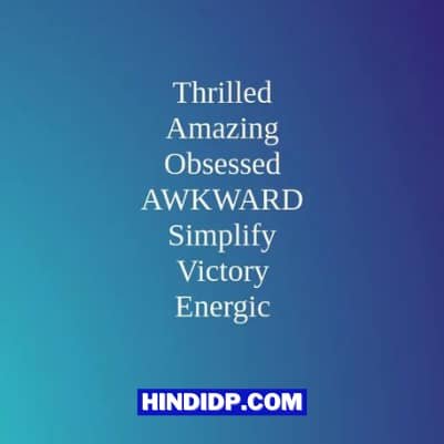 Attitude One Word Caption