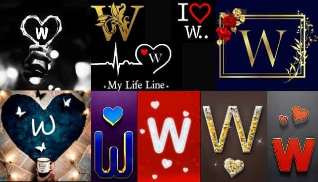 Latest W Name DP Photo For Whatsapp Profile Pics (Download)